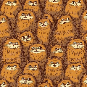 neo expressionism brown cat chorus