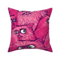 neo expressionism pink cat 