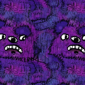neo expressionism purple bears 