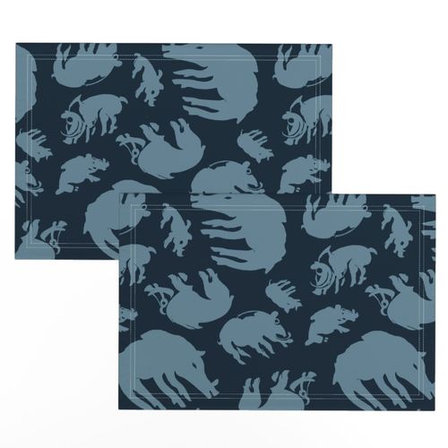 Scythian Boars in dark blue