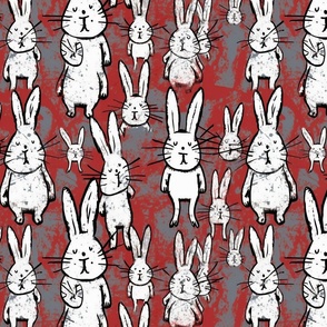 neo expressionism white rabbit 