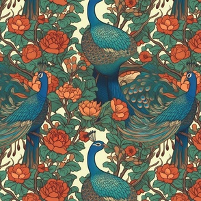 botanical peacocks 