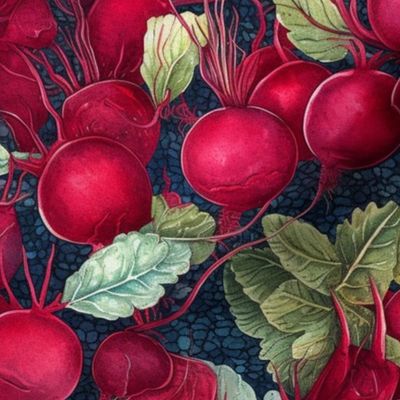 radishes batik garden