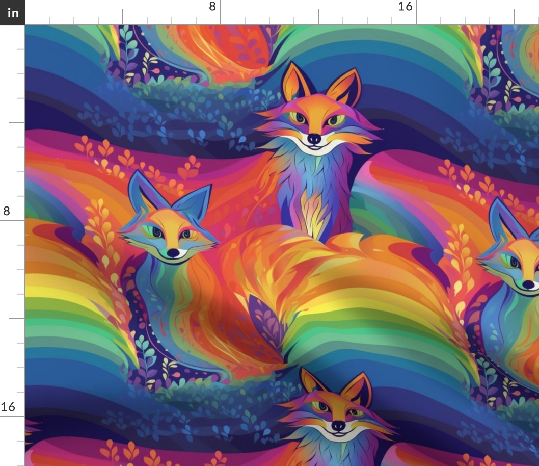 rainbow fox dream