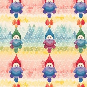 rainbow deco gnomes