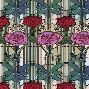 charles rennie mackintosh rose repeating pattern 
