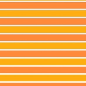 Halloween Candy Corn Fall Color Stripes half inch stripes in Tangerine Orange