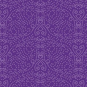 Tiny Swirling Dots for Abstract Halloween Moth in Eggplant Aubergine Purple