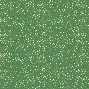 Tiny Swirling Dots for Abstract Halloween Moth in Dark Green