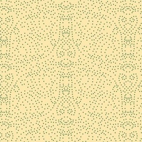 Tiny Swirling Dots for Abstract Halloween Moth in Pastel Yellow Ecru Flax