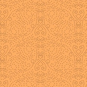 Tiny Swirling Dots for Abstract Halloween Moth in Tangerine Orange