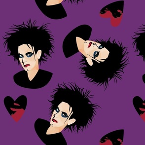 Robert Smith fabric purple