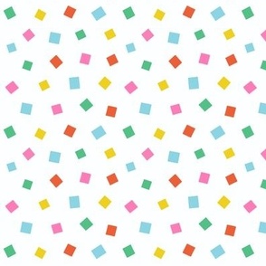 Colorful Confetti on white