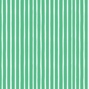 Green and White Stripes