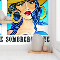 Mexican Art "Sombrero Love" 