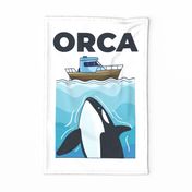 Orca Killer Whale Tea Towel