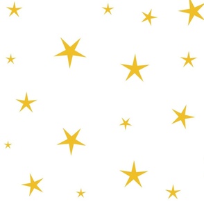 gold stars  on white