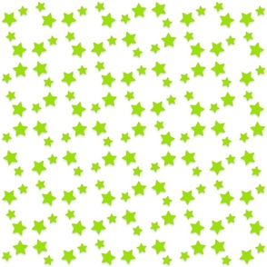 green stars circles on white