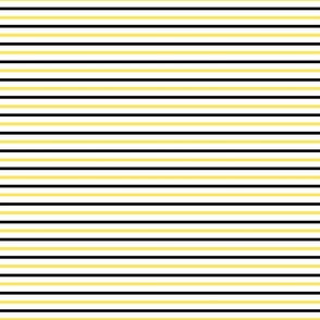 stripes horizontal  yellow, black and white
