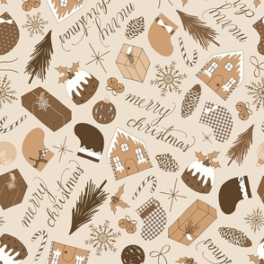 Merry Christmas Memories_Neutral Cream_Large