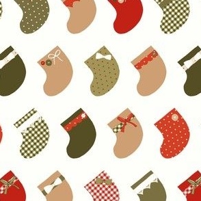 Christmas Stockings_Multi White_Small