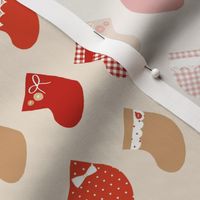 Christmas Stockings_Red Cream_Small