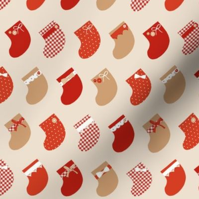 Christmas Stockings_Red Cream_Small