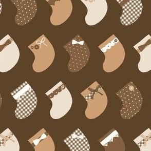 Christmas Stockings_Neutral Chocolate_Small