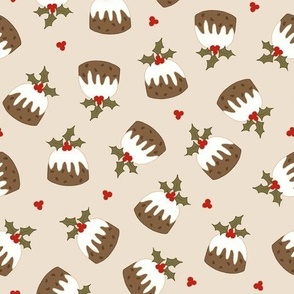 Christmas Puddings_Red Green Cream_Large