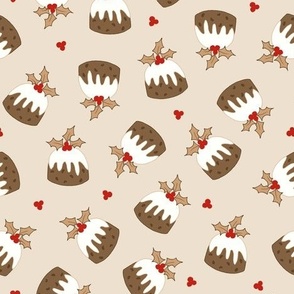 Christmas Puddings_Red Cream_Large