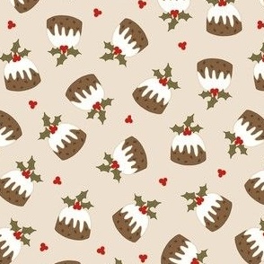 Christmas Puddings_Multi Cream_Small