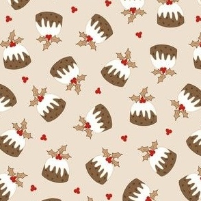 Christmas Puddings_Red Cream_Small