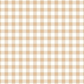 Christmas Gingham_Beige_Small
