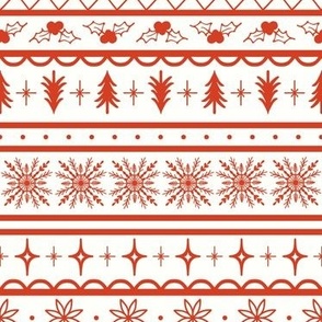 Christmas Sweater_Red White_Large