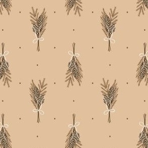 Pine Cone Bows_Neutral Tan_Small