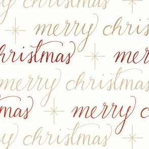 Merry Christmas Text_Red_Large