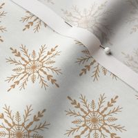 Snowflakes_Tan White_Large