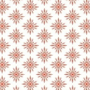 Snowflakes_Red White_Small