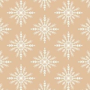 Snowflakes_Tan_Large