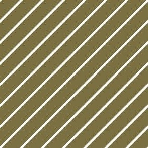 Candy Cane Stripe_Olive Green_Large