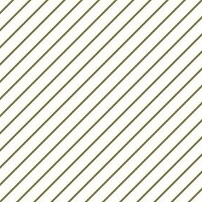 Candy Cane Stripe_White Olive Green_Small