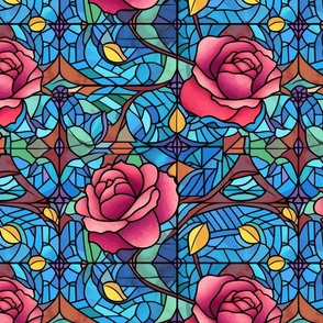 charles rennie mackintosh stained glass roses 