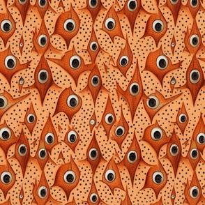 surreal lake of fish eyes