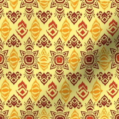 yellow boho geometric by rysunki_malunki