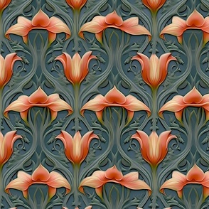 peach and orange tulip texture 