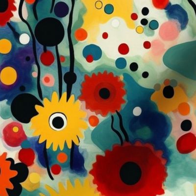 wassily kandinsky sunflowers burst of blooms