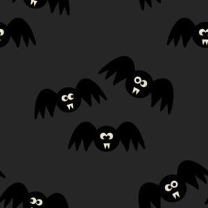 Halloween Cute Funny Bats Black