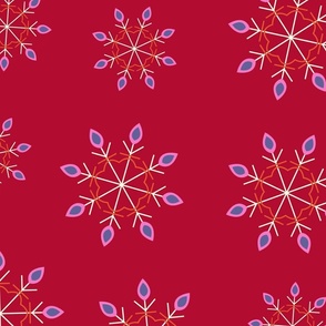 24x24 Warm Snowflake - wonderful for home decor!