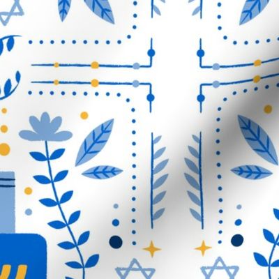 Hanukkah Dreidel Tile  Pattern /Large