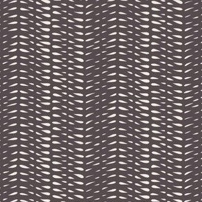 Micro Abstract Geo _ Creamy White, Purple Brown _ Geometric Stripe